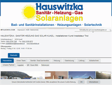 Tablet Screenshot of hauswitzka.at